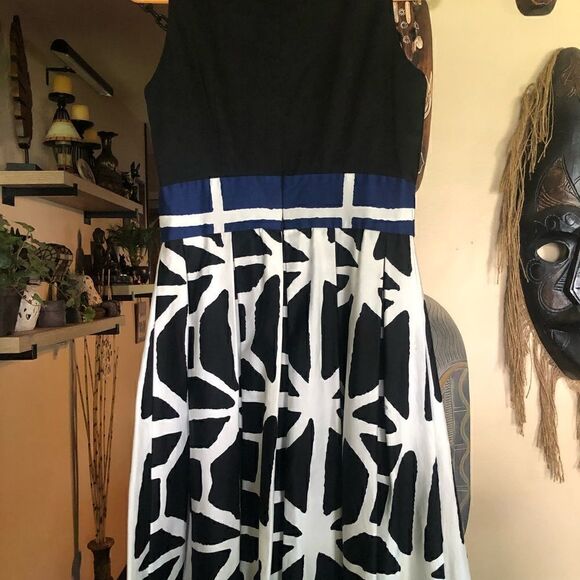 Donna Ricco summer pleated sleeveless dress.size 6 - Picture 5 of 9